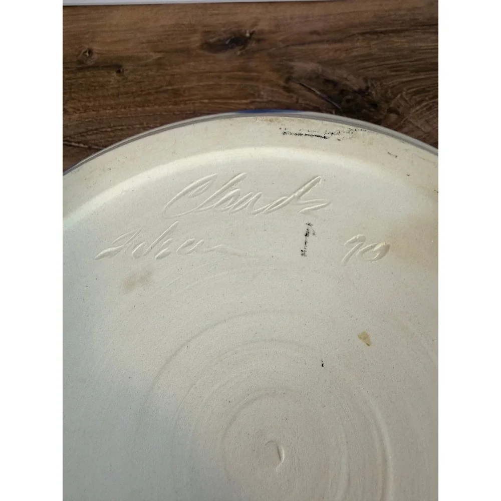 Vintage 1990 Clouds Pottery Folsom X-Large 14 3/8